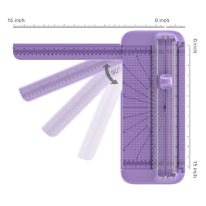 Nicapa mor manuel döner kağıt kesici giyotin HTV vinil A4 kağıt kartları etiketleri fotoğrafları DIY kesme - Product Image 4