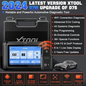 2024 Xtool D7w teşhis aracı tüm sistem çift yönlü tarayıcı Ecu kodlama anahtar programcı 36 sıfırlama Doip Can Fd