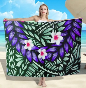 New Arrival Hawaiian <strong>Sarong</strong> Pareo Multi Color 100% Rayon Wholesale Custom Indian Manufacturer Beachwear Cover up <strong>Sarong</strong> Rayon <strong>Sarong</strong> - Product Image 5