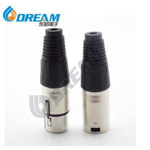 XLR ขั้วต่อ3pin ตัวเมียซ็อกเก็ตตัวเมียซ็อกเก็ตตัวเมีย XLR 3ขาขาขา XLR ตัวเมียปลั๊กสี่เหลี่ยมขั้วต่อ XLR 3ขา - Product Image 3
