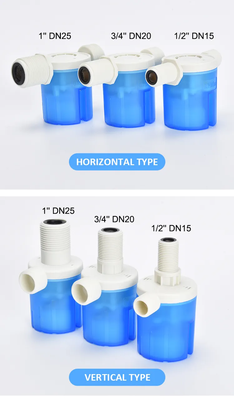 Low MOQ 20pcs Plastic Float Valve Ball Float Valves 20Mm Automatic Water Level Control Valve For Water Tank