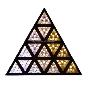 กว่างโจวโรงงาน16X30W + 576X0.3W RGB สามเหลี่ยมโบราณนำพิเศษย้อนยุคเวทีผลแสง - Product Image 5