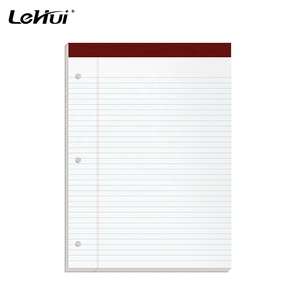 alibaba ProductLetr-Trim Perforated Pages 100 Sheets 8-1/2&quot; X 11-3/4inches 3-Hole Punched Narrow Rule White Paper Writing Pads - Product Image 1