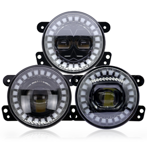 JHS新品到着12V 4インチ<span class=keywords><strong>LED</strong></span>フォグ/ドライビングライトアングルアイホワイトDrl 55Wフォグライトトヨタカローラ用