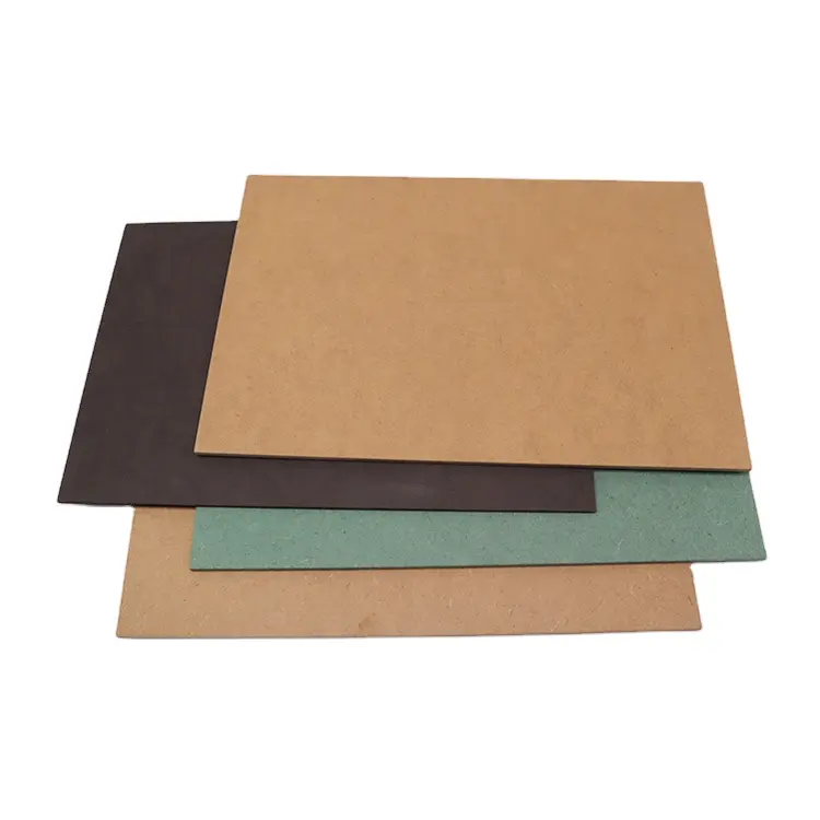 Impermeable Verde Negro 4X8 liso MDF melamina MDF tablero 18mm HDF tablero PET HPL MDF laminado para muebles de puerta de Panel de pared