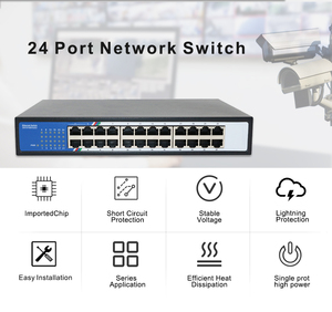 24端口台式千兆网络交换机10/100/1000mbps以太网交换机适配器快速Rj45以太网交换机局域网交换集线器 - Product Image 5