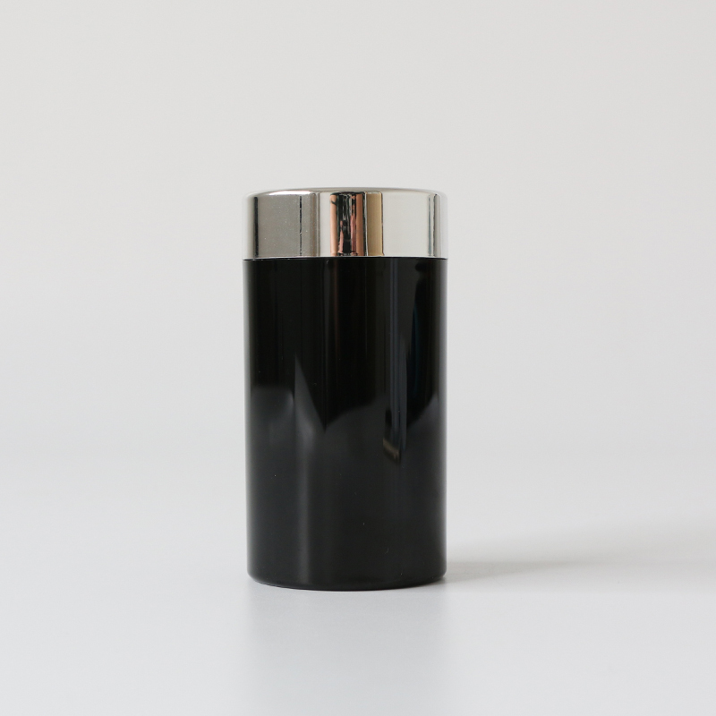 Shiny black with shiny silver