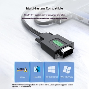 <strong>USB</strong> to RS232 <strong>Serial</strong> Line PVC Jacket Supports Attendance Cash Register Printer to DB9 Pin Communication <strong>USB</strong> to COM - Product Image 2