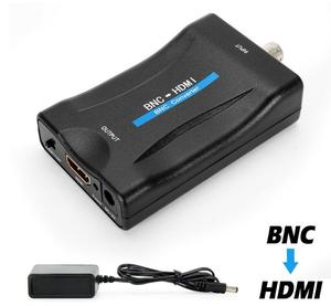 Conversión de señal de fuente de alimentación de televisión, caja de TV digital analógica, adaptador HDMI a BNC, convertidor HDMI