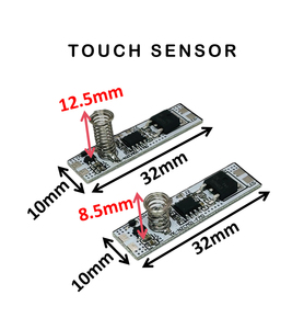 Módulo de interruptor de Sensor táctil 5A, controlador de luz sensible al tacto, controlador de atenuación táctil de 12V-24V para tubo de luz LED de gabinete - Product Image 3