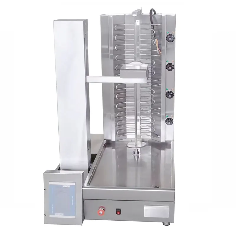 SHINEHO Fully Automatic Electric Kebab Machine With Continuous Meat Cutter pork meat cutter machine automated kebab machine