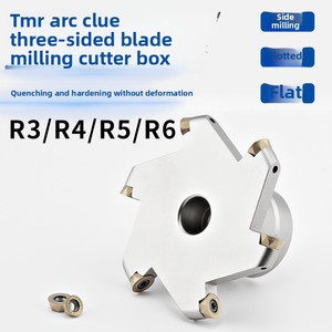 Üç taraflı TMR kesici kafa ile burun t-yuvası ark yuvası kesici R3 R4 R5 R6 R8 R10 Metal End Mill kesme makinesi için OEM desteklenen - Product Image 2