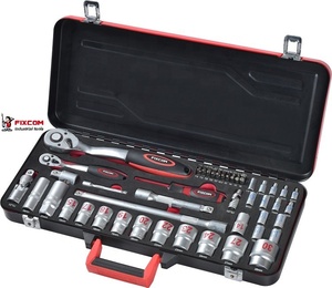<strong>55pcs</strong> 1/4&quot; &amp; 1/2&quot; Hand Socket Wrench <strong>Tool</strong> Set