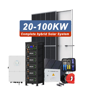 JHPV大规模交钥匙解决方案15KW至150KW商用并网太阳能系统，带MPPT光伏面板存储 - Product Image 5