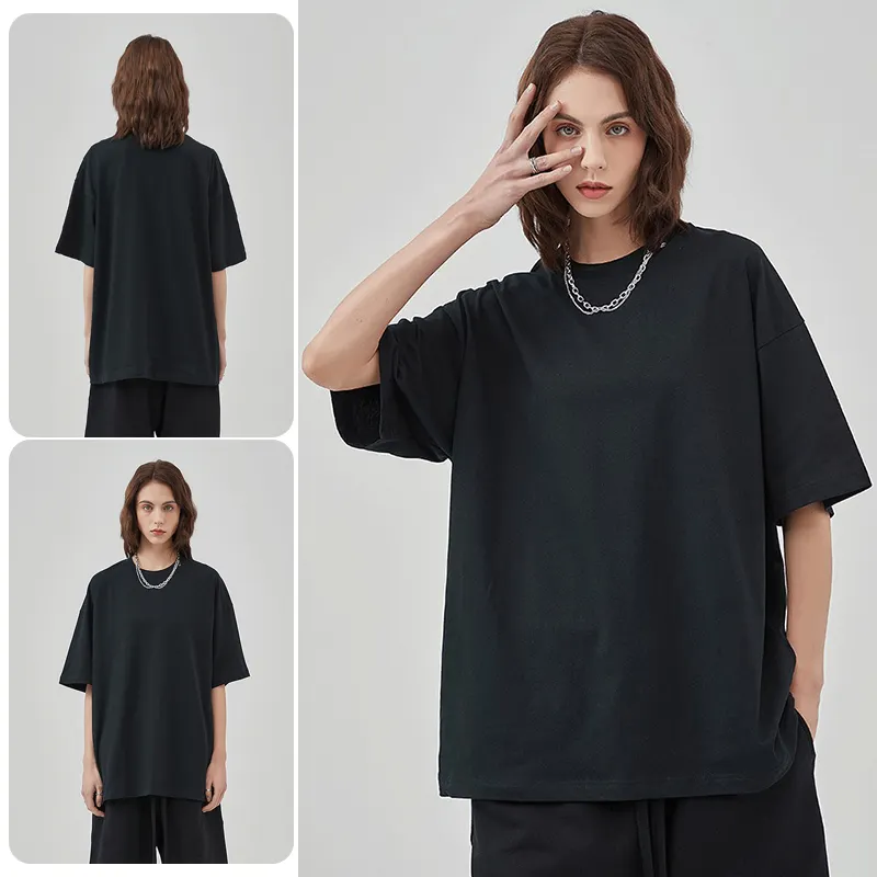 Camiseta de algodão de manga curta para mulheres, camiseta 100% algodão de alta qualidade personalizada