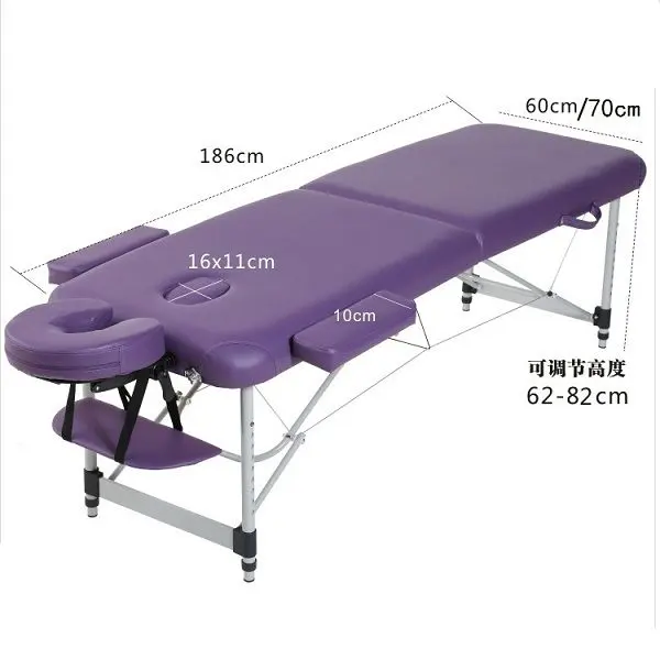 Taşınabilir nuru masaj yatağı vücut seçimi masaj muayene masası için krem rengi salon