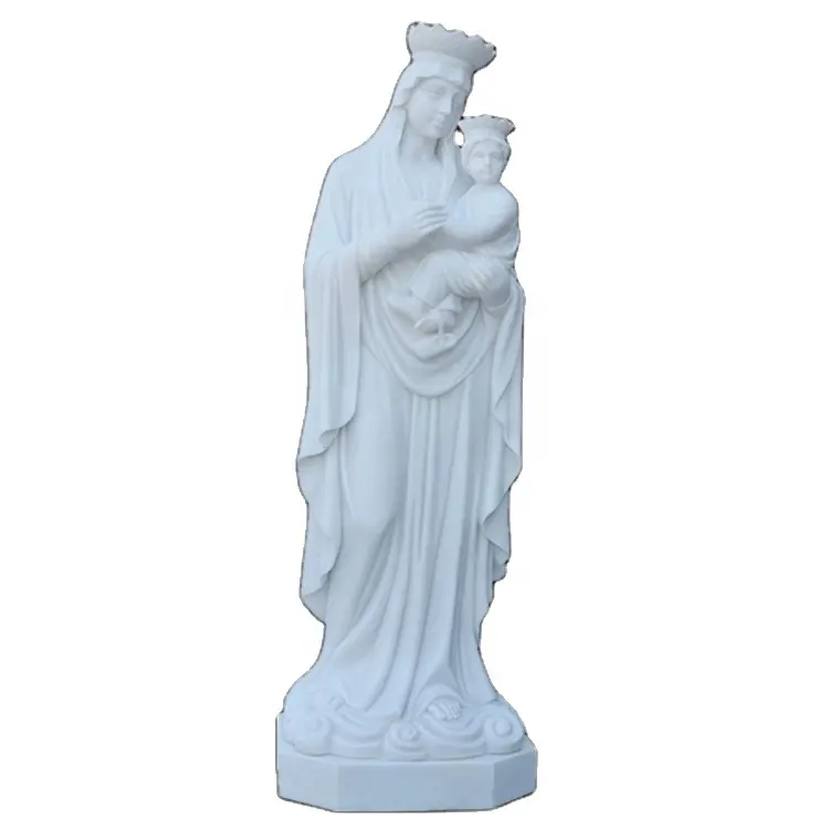 Mármore mulher estátua mármore estátua menina nua estátua jardim bebê jesus mármore branco mary estátua