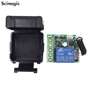 SMG-801 12V Mini Wireless RF Fernbedienung Lichtsc halter 10A Relais Ausgang Radio DC 12V 1 CH Kanal Empfänger Modul Sender - Product Image 1