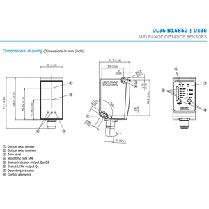 Dispositivo de medición Sensor Tipo de conexión Enchufe, M12, Sensor de distancia láser infrarrojo SICK de 5 pines - Product Image 3