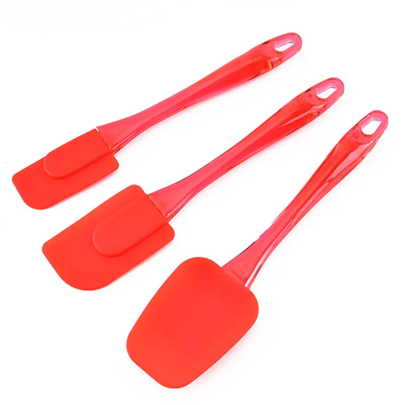 Prix pas cher mini couteau à mélanger cuisson cuisine spatules en silicone set - 3 pièces résistant à la chaleur