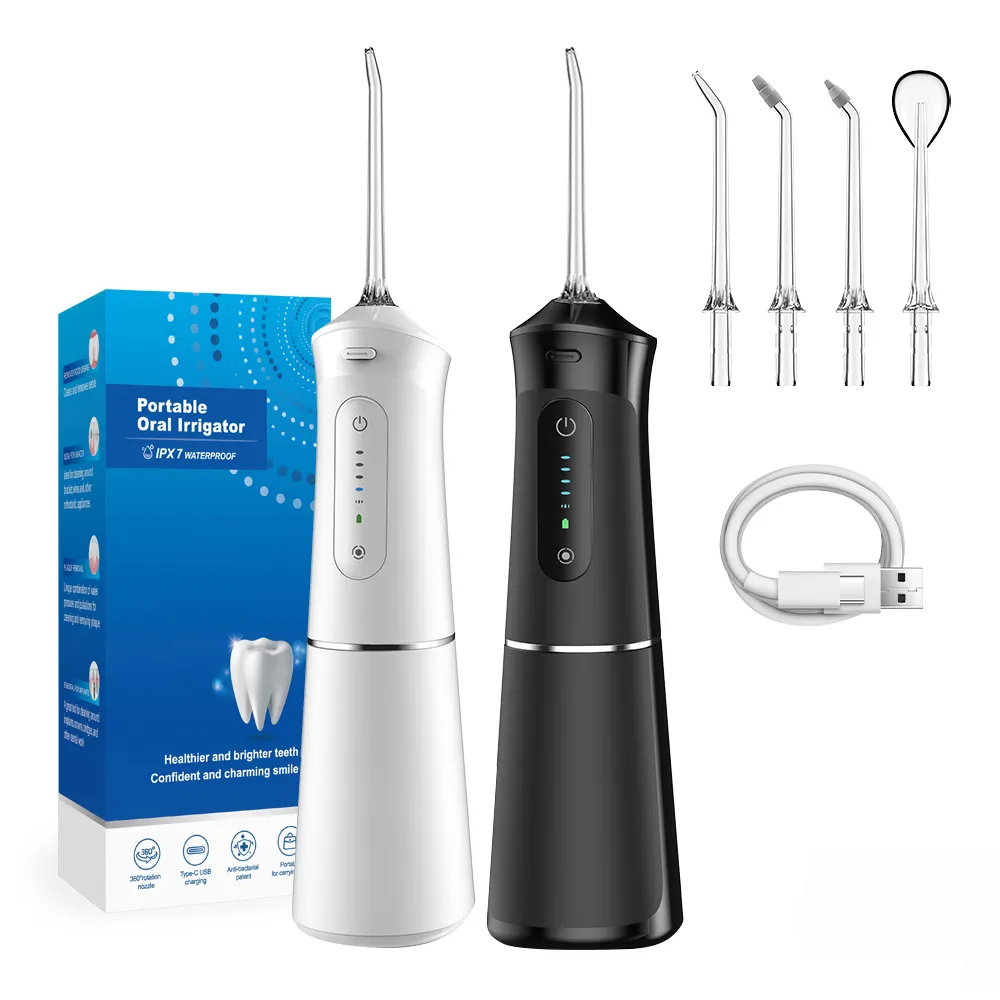 Irrigador de agua Dental de alta presión para el cuidado del dentista, irrigador Dental portátil con chorro de dientes, hidroflosser electrónico, para limpieza Dental, novedad