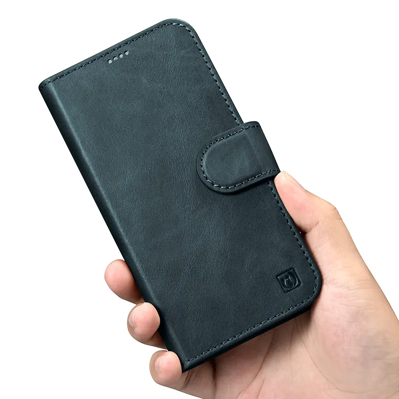 Rfid Function Against Electronic Detachable 2 In 1 Wallet Genuine Leather Magnetic Phone Case For iPhone 15 Pro Max