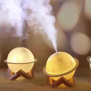 Yeni varış ultrasonik sıcak işık Aroma YAYICI taşınabilir USB buharlı nemlendirici 3D gezegen ev için uçucu yağ hava nemlendirici - Product Image 3
