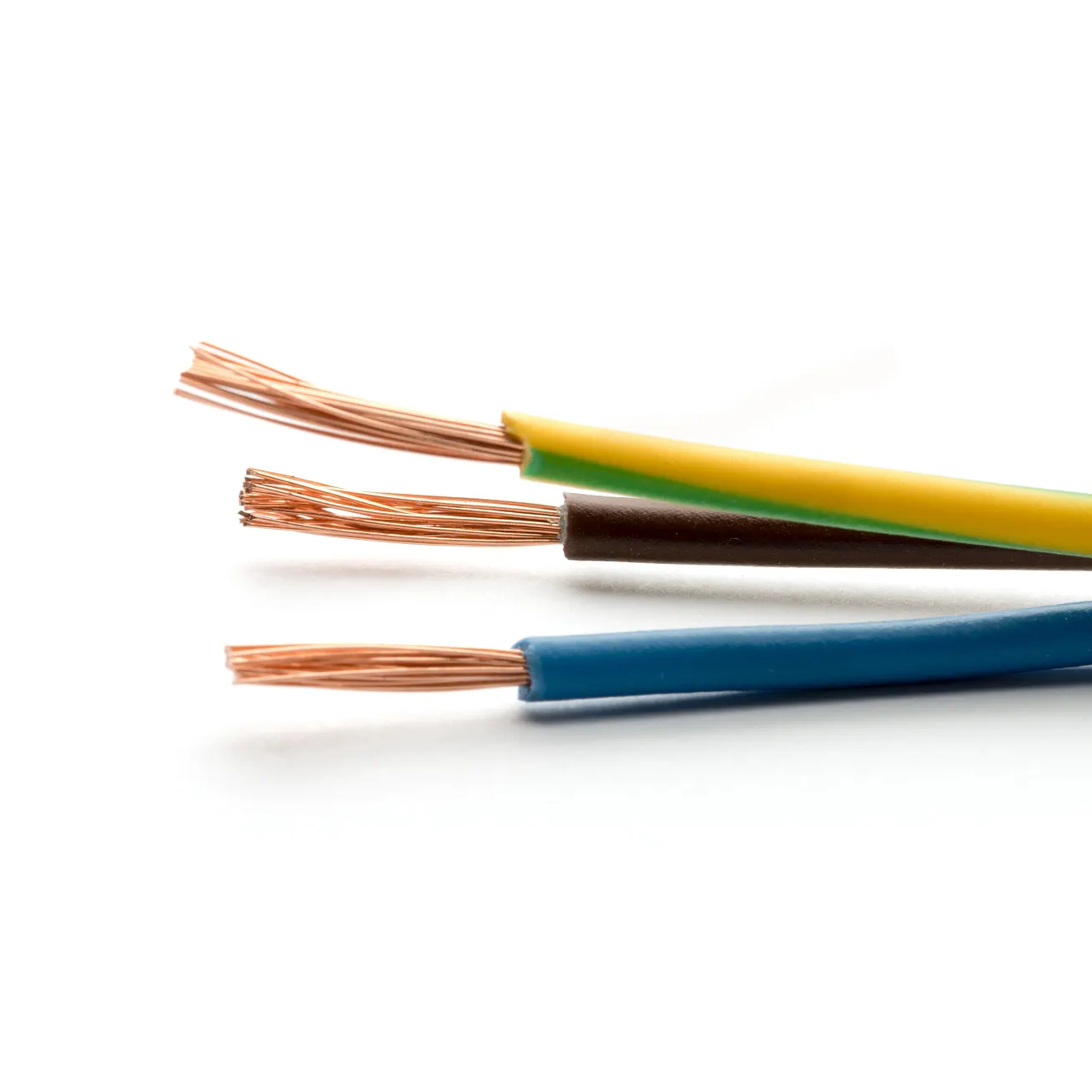 Allemagne Standard 0.5mm 0.75mm 1mm H03VV-F VDE câble d'alimentation Multicore câble de gaine en PVC à 2 cœurs câble électrique à 3 cœurs