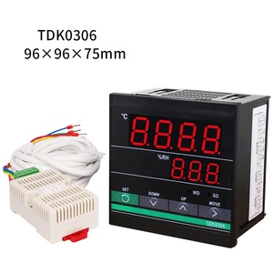 Controlador de temperatura y humedad TDK0306, 96x96, con sensores T/H de 3 metros