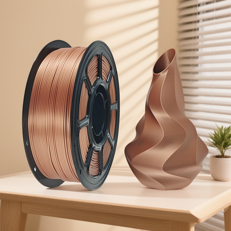 Silk red copper color