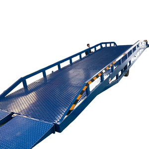 Rampa de muelle de carga de contenedores móviles hidráulicos, rampa de descarga de contenedores compatible con montacargas, equipo de carga y almacenamiento - Product Image 1