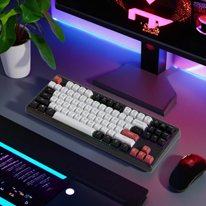 75% Mechanical Gaming <strong>Keyboard</strong> Blue Switch RGB/LED Backlit <strong>Keyboard</strong> 87 Keys Wired <strong>Computer</strong> <strong>Keyboard</strong> for Windows Laptop PC Gamer