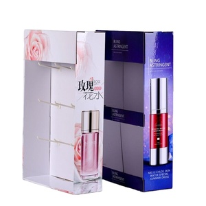 Customized Cosmetics <strong>Display</strong> Rack <strong>Counter</strong> <strong>Paper</strong> <strong>with</strong> Cardboard Shelf and <strong>Hook</strong> for Showcase Makeup &amp; Beauty Products - Product Image 1
