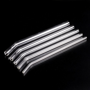 Eco-Friendly Reusable Borosilicate <strong>Clear</strong> Glass <strong>Straws</strong> Straight Bent Shape for Beverage 6mm 8mm 10mm 12mm 14mm Diameter Options - Product Image 4