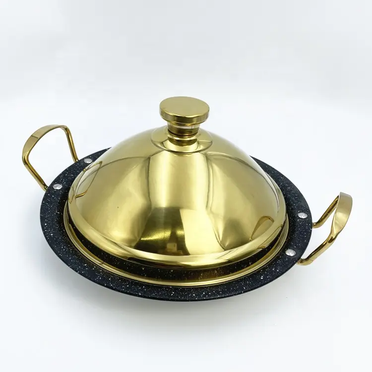 Ustensiles de cuisine en acier inoxydable marmite arabe maroc servant tajine inox tunisie algérie marmite à tajine pour cuisiner