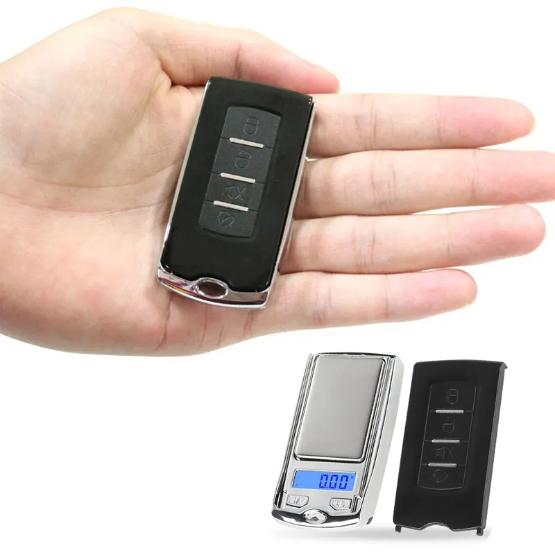 100g x 0.01g bilancia tascabile digitale grammo Car Key Design gioielli Mini bilancia elettronica digitale