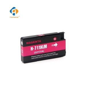 HP Designjet 711 T125 711XL 711 XL için ithal japonya HP 520 120 520 Prin için tam Pigment mürekkep ile uyumlu mürekkep kartuşu - Product Image 5