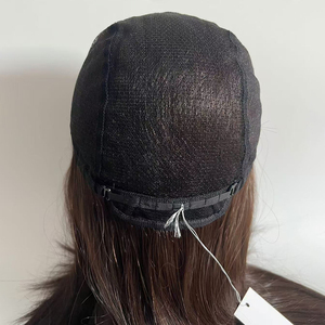 Alopesi hastaları için silikon tıbbi tam el tutkalsız insan saçı el-bağlı tıbbi peruk - Product Image 5