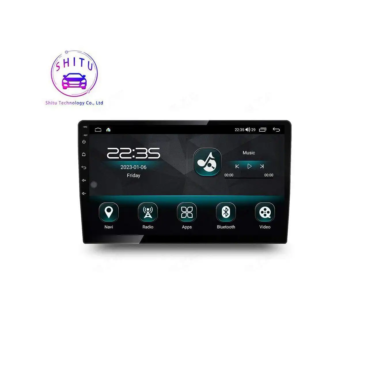 7862 10inch tùy chỉnh Android Car đa phương tiện Navigation Player GPS Car hệ thống định vị
