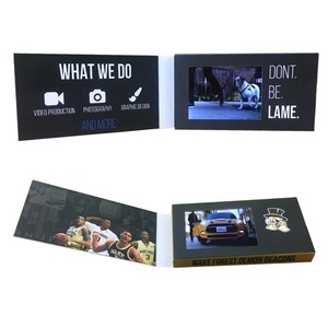 Wholesale <strong>Video</strong> Business Card Mini Size Electronic Digital LCD Book <strong>Video</strong> Thank You Card <strong>Video</strong> User Manual With 2.4 Inch Screen - Product Image 1