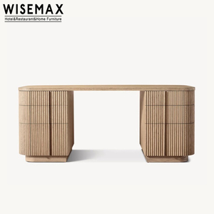 WISEMAX家具现代奢华美式卧室实木电脑桌橡木办公桌椅家庭办公 - Product Image 2