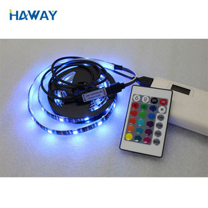 USB 5050RGB 30leds/m Non-Waterproof IP20 5v <strong>Led</strong> Strip Light with 24key IR Remote Control 1m/2m/3m/4m /5m <strong>LED</strong> Kit - Product Image 5