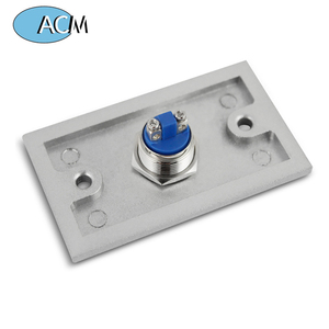 Verde fungo a cupola in plastica Push per uscire interruttore a pulsante NO/NC/COM pannello di alta qualità per controllo accessi porta cava - Product Image 3