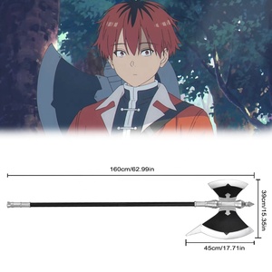 63in PU bọt larp trận chiến hai đầu rìu frieren ngoài hành trình kết thúc vũ khí cosplay Prop Stark <span class=keywords><strong>Tomahawk</strong></span> - Product Image 2