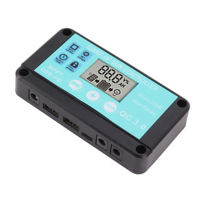 Regolatore di carica solare MPPT 10-100A 12V/24V regolatore solare a protezione multipla schermo LCD ricarica rapida caricabatteria 3.0