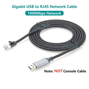 USB3.0 tipo da A RJ45 cavo di rete 1000Mbps Gigabit, in alluminio da USB A RJ45 LAN cavo di rete direttamente collegato Chipset - Product Image 2