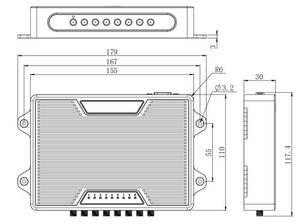 เครื่องอ่าน RFID 8พอร์ตสำหรับระบบการจัดการสินค้าคงคลัง Impinj E710ภายในเครื่องอ่าน UHF ขนาดเล็ก - Product Image 6