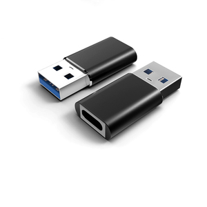 铝制USB C至USB 3.0适配器，C型母对公OTG转换器，3A笔记本电脑/手机快速充电和数据传输 - Product Image 1