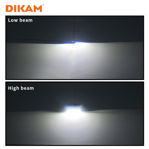 DIKAMユニバーサルカー3.0インチBiLEDプロジェクターレンズレトロフィット60WBiLEDプロジェクターヘッドライトレンズセルラーネットワークなし