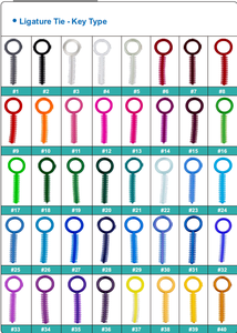 Pabrik baru braket dasi ligatur ortodontik Manual bahan habis pakai Dental Ortodoncia ligatur elastis berbagai warna - Product Image 3